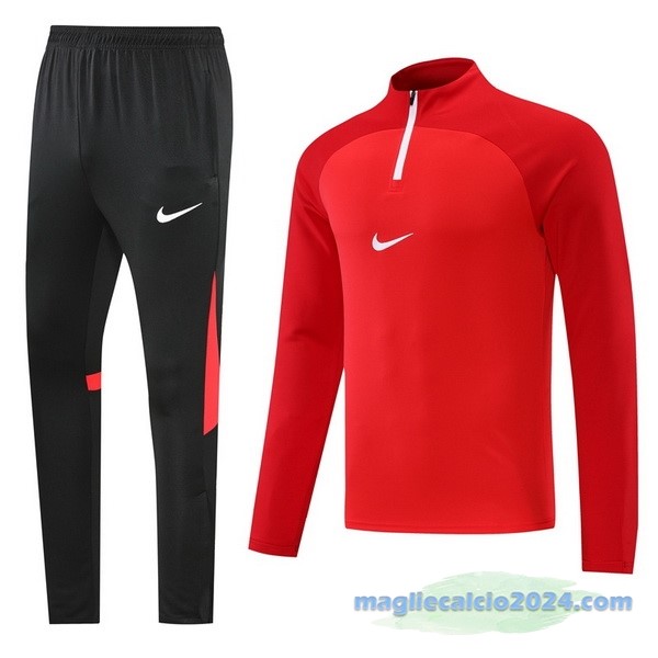Set Completo Sudadera Formazione Nike 2022 2023 Rosso I Nero Poco Prezzo