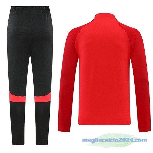 Set Completo Sudadera Formazione Nike 2022 2023 Rosso I Nero Poco Prezzo