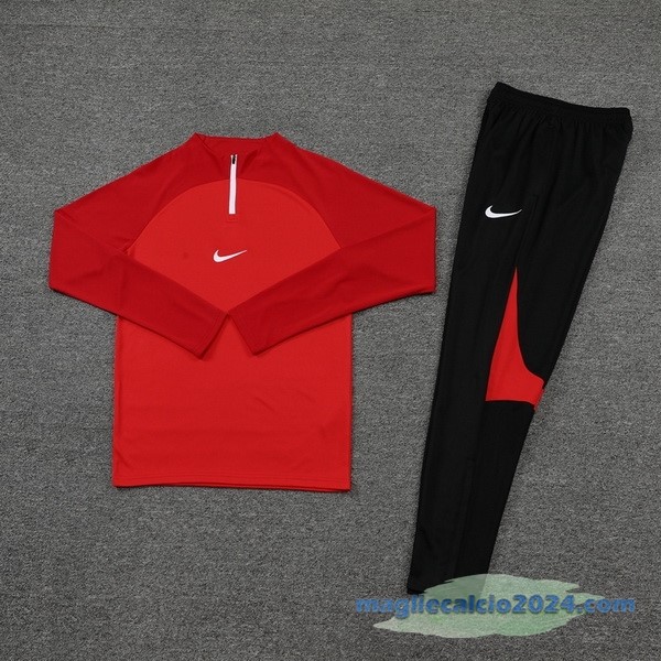 Set Completo Sudadera Formazione Nike 2022 2023 Rosso I Nero Poco Prezzo