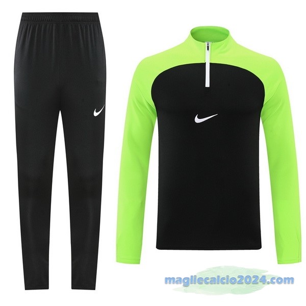 Set Completo Sudadera Formazione Nike 2022 2023 Verde Nero Poco Prezzo