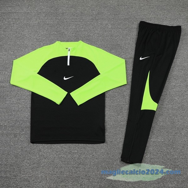 Set Completo Sudadera Formazione Nike 2022 2023 Verde Nero Poco Prezzo