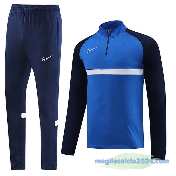 Set Completo Sudadera Formazione Nike 2023 2024 Azul Bianco Poco Prezzo