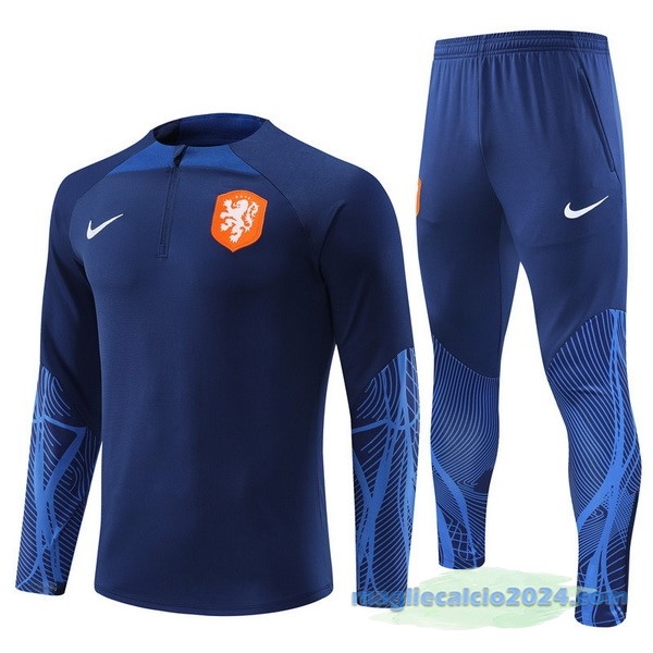 Set Completo Sudadera Formazione Paesi Bassi 2022 III Azul Poco Prezzo