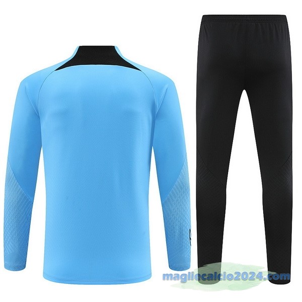 Set Completo Sudadera Formazione Paris Saint Germain 2023 2024 Azul Nero Poco Prezzo