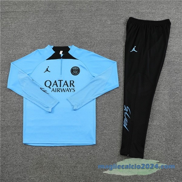 Set Completo Sudadera Formazione Paris Saint Germain 2023 2024 Azul Nero Poco Prezzo