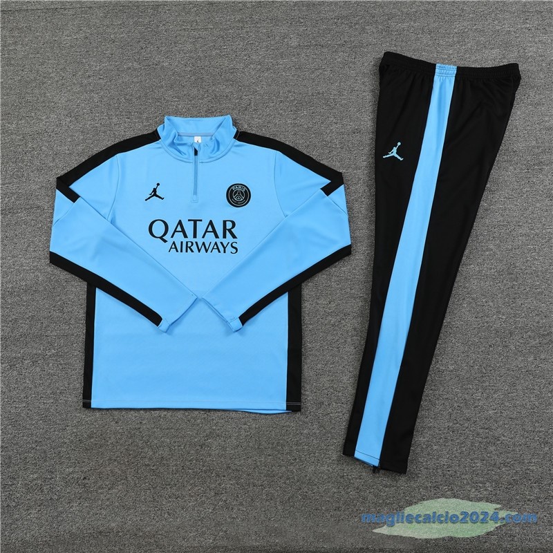 Set Completo Sudadera Formazione Paris Saint Germain Bambino 2023 2024 Azul II Nero Poco Prezzo