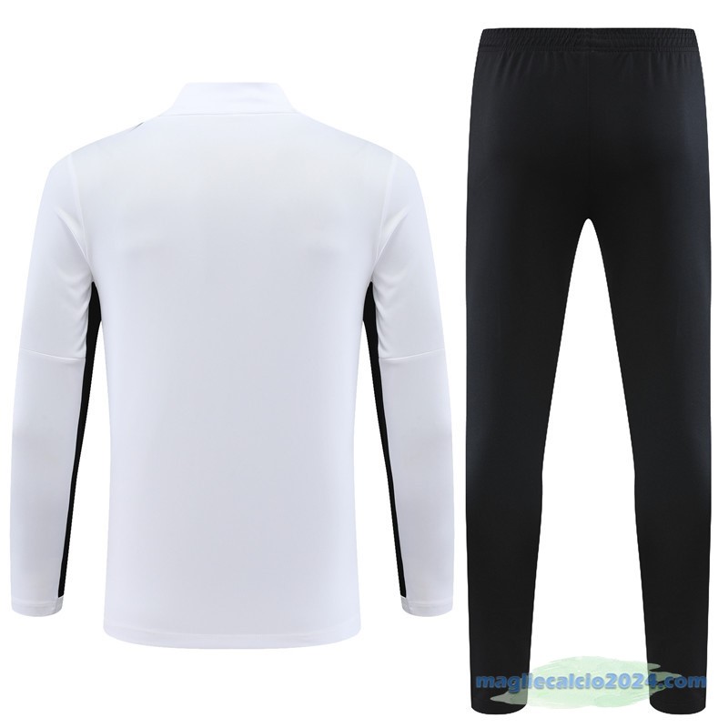 Set Completo Sudadera Formazione Paris Saint Germain Bambino 2023 2024 Bianco Nero Poco Prezzo
