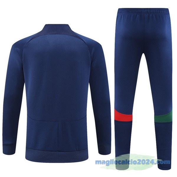 Set Completo Sudadera Formazione Portogallo 2022 Rosso Nero Poco Prezzo