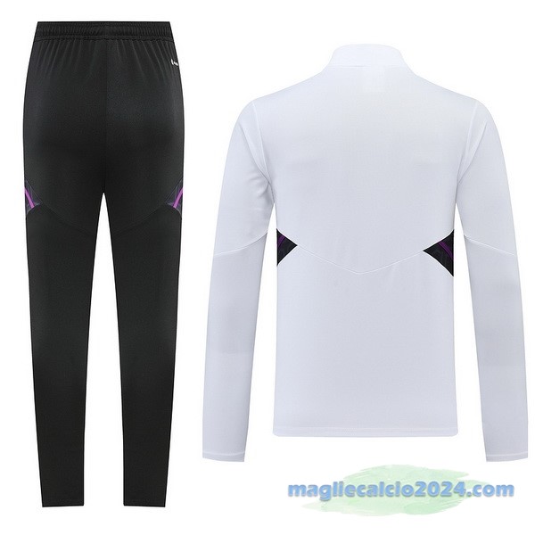 Set Completo Sudadera Formazione Real Madrid 2022 2023 Nero Bianco Poco Prezzo