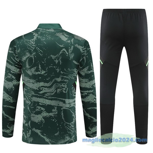 Set Completo Sudadera Formazione Real Madrid 2022 2023 Verde I Nero Poco Prezzo
