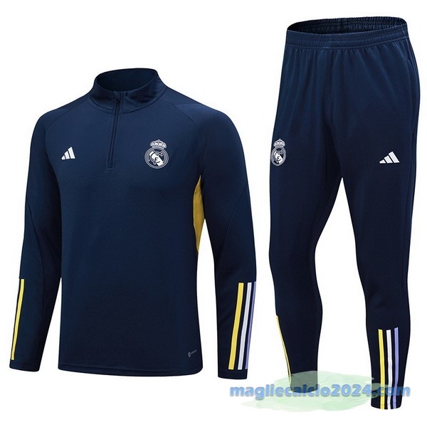 Set Completo Sudadera Formazione Real Madrid 2023 2024 Azul I Navy Poco Prezzo
