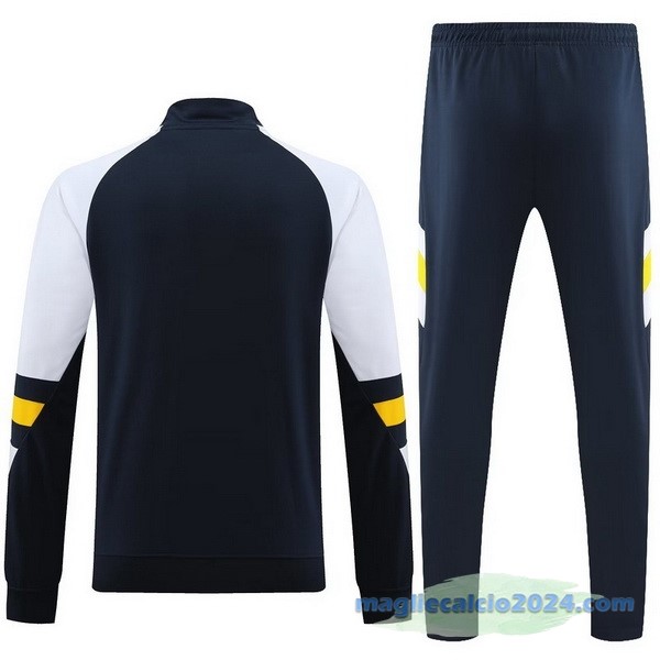 Set Completo Sudadera Formazione Real Madrid 2023 2024 Bianco Azul Giallo Poco Prezzo