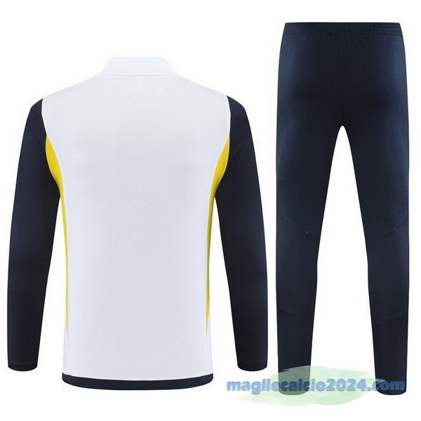 Set Completo Sudadera Formazione Real Madrid Bambino 2023 2024 Bianco Azul Poco Prezzo