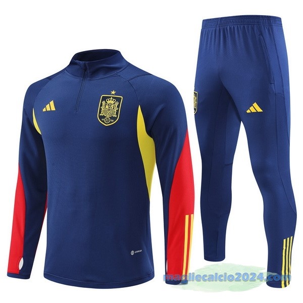 Set Completo Sudadera Formazione Spagna 2022 Azul II Navy Poco Prezzo