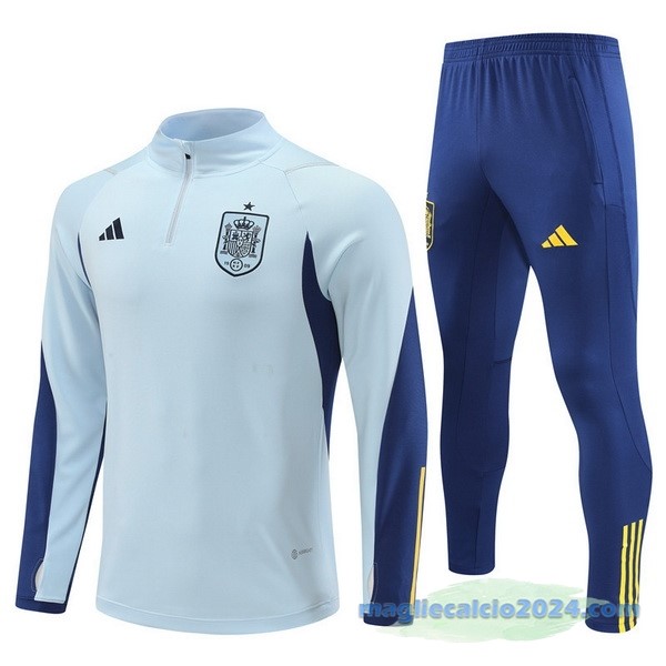 Set Completo Sudadera Formazione Spagna 2022 Azul I Luce Poco Prezzo
