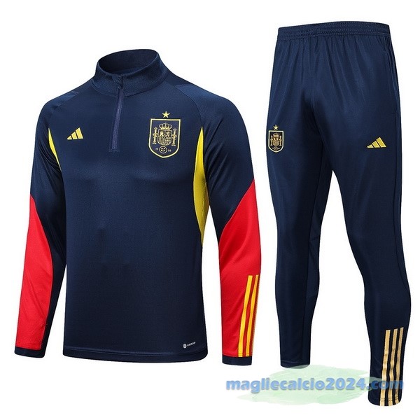 Set Completo Sudadera Formazione Spagna 2022 Azul I Navy Poco Prezzo