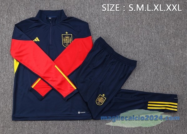 Set Completo Sudadera Formazione Spagna 2022 Azul I Navy Poco Prezzo