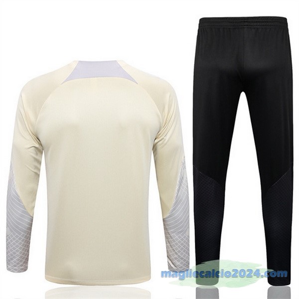 Set Completo Sudadera Formazione Tottenham Hotspur 2022 2023 Bianco I Giallo Nero Poco Prezzo