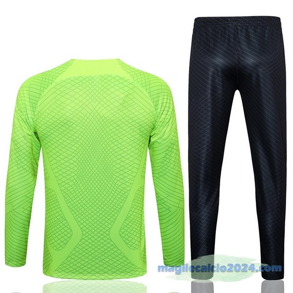 Set Completo Sudadera Formazione Tottenham Hotspur 2022 2023 Verde I Nero Poco Prezzo