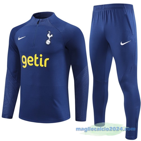 Set Completo Sudadera Formazione Tottenham Hotspur 2023 2024 Azul Navy Poco Prezzo
