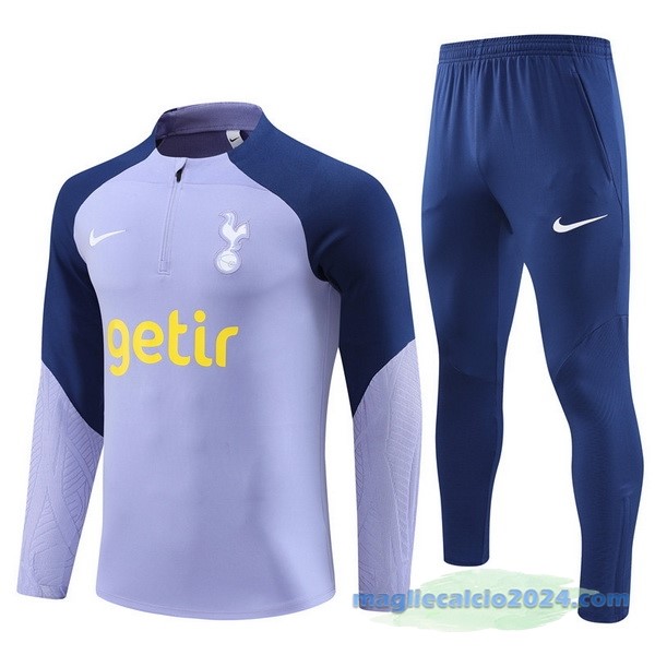 Set Completo Sudadera Formazione Tottenham Hotspur 2023 2024 Purpureo Azul Poco Prezzo