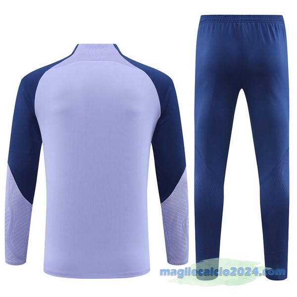 Set Completo Sudadera Formazione Tottenham Hotspur 2023 2024 Purpureo Azul Poco Prezzo