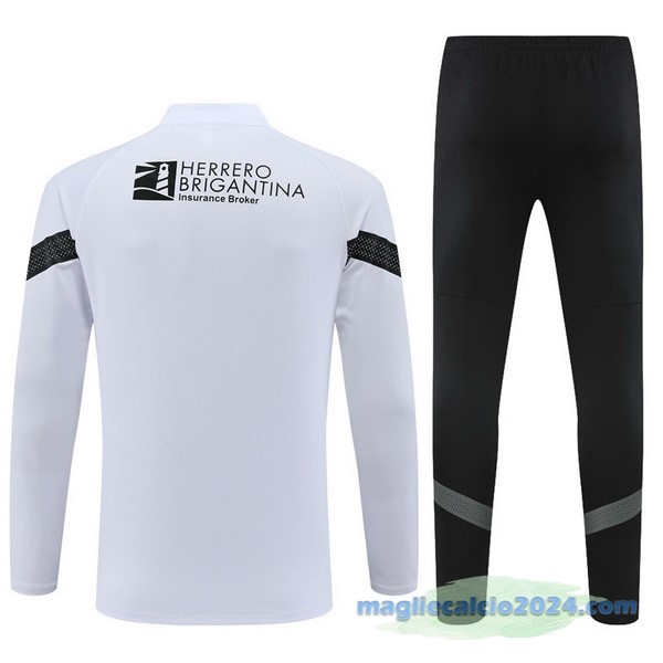 Set Completo Sudadera Formazione Valencia 2022 2023 Bianco Nero Poco Prezzo