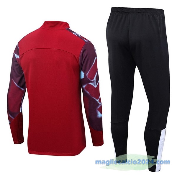 Set Completo Sudadera Formazione West Ham United 2022 2023 Rosso Nero Poco Prezzo