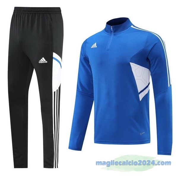 Set Completo Sudadera Formazione adidas 2022 2023 Azul Nero Poco Prezzo