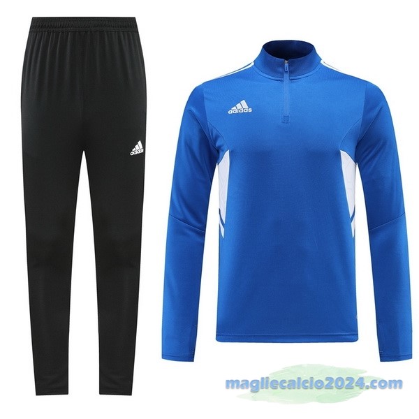 Set Completo Sudadera Formazione adidas 2022 2023 Azul Nero Poco Prezzo