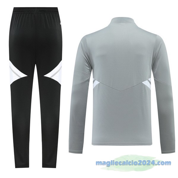 Set Completo Sudadera Formazione adidas 2022 2023 Grigio Nero Poco Prezzo