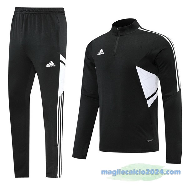 Set Completo Sudadera Formazione adidas 2022 2023 Nero Bianco Poco Prezzo