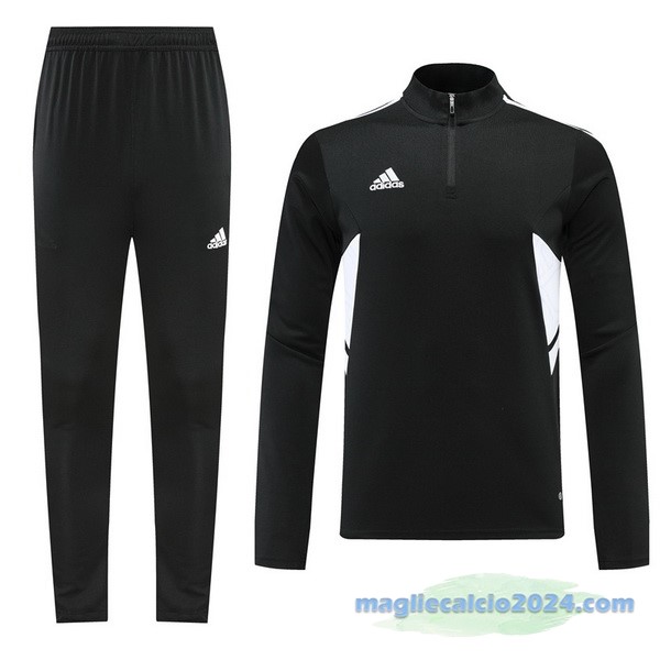 Set Completo Sudadera Formazione adidas 2022 2023 Nero Bianco Poco Prezzo