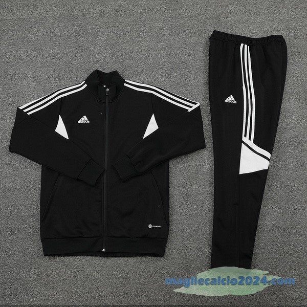 Set Completo Sudadera Formazione adidas 2022 2023 Nero I Bianco Poco Prezzo
