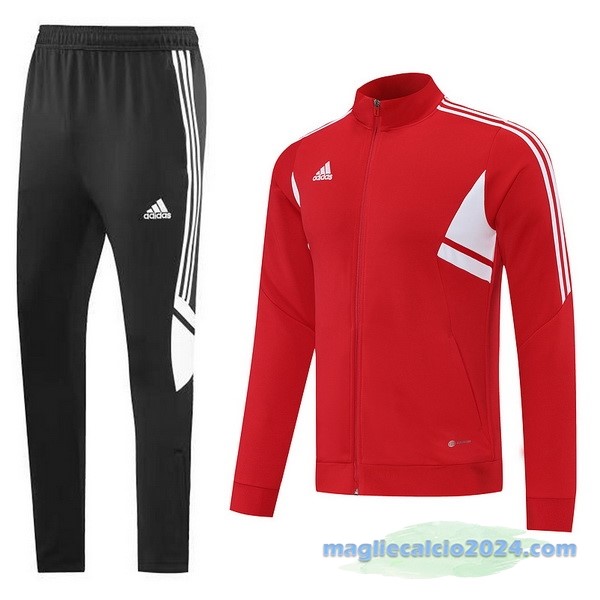 Set Completo Sudadera Formazione adidas 2022 2023 Rosso I Nero Poco Prezzo
