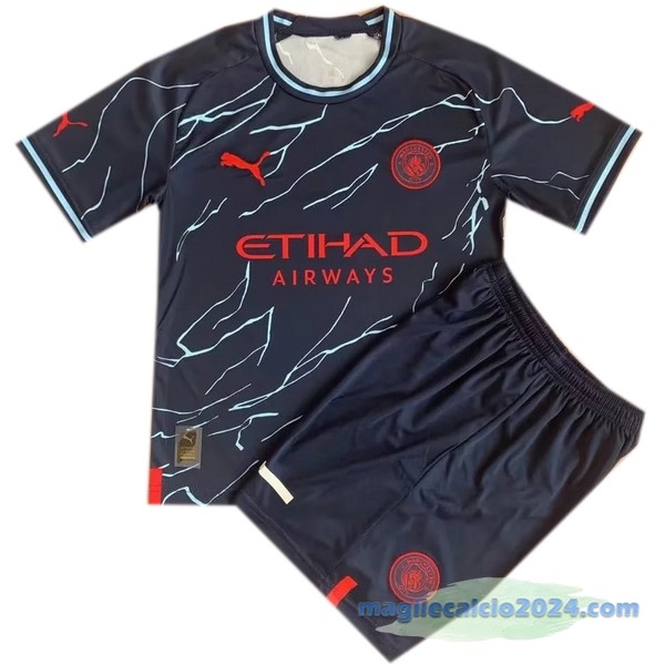 Speciale Conjunto De Bambino Manchester City 2023 2024 Azul Navy Poco Prezzo