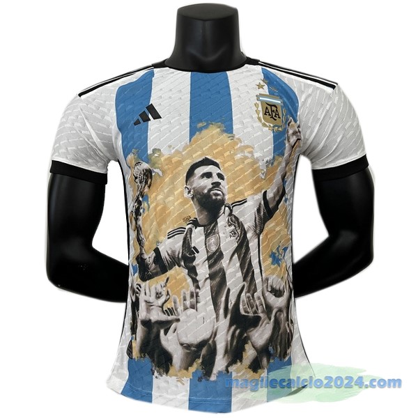Speciale Giocatori Maglia Argentina 2023 Azul Bianco Poco Prezzo