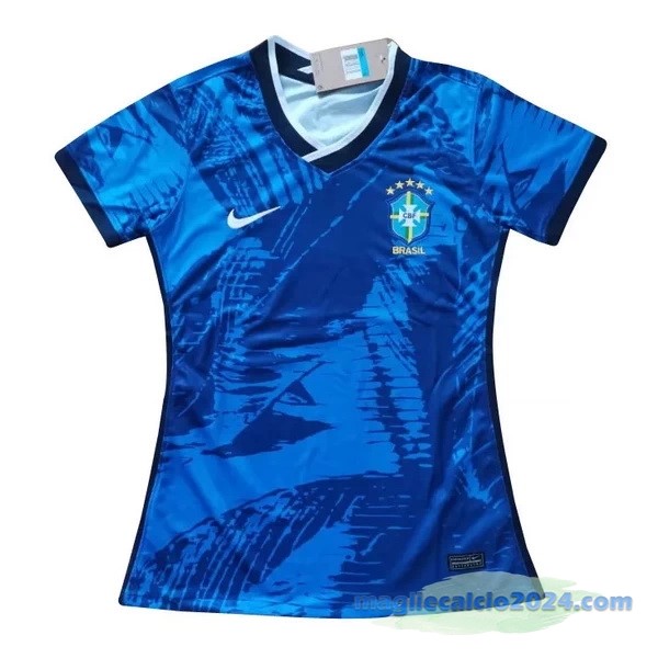 Speciale Maglia Donna Brasile 2022 Azul Poco Prezzo