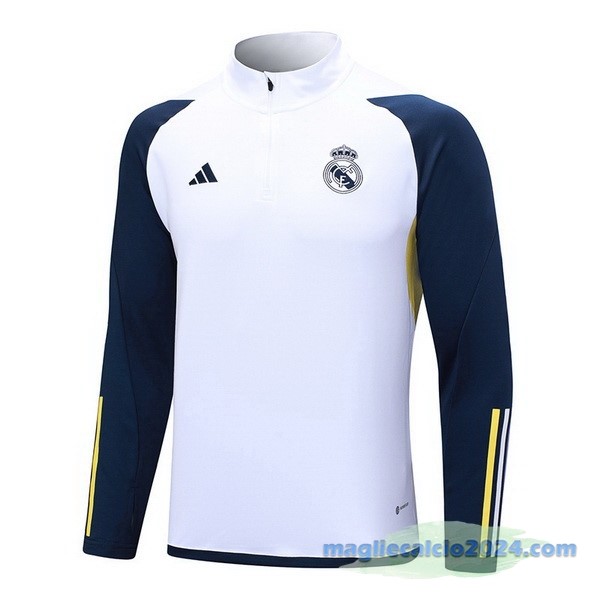 Sudadera Formazione Real Madrid 2023 2024 Bianco Poco Prezzo