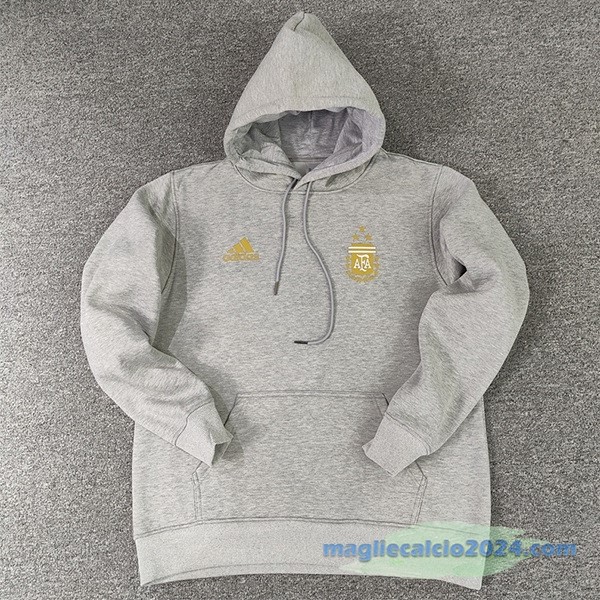 Sudaderas Con Capucha Argentina 2023 Grigio Poco Prezzo