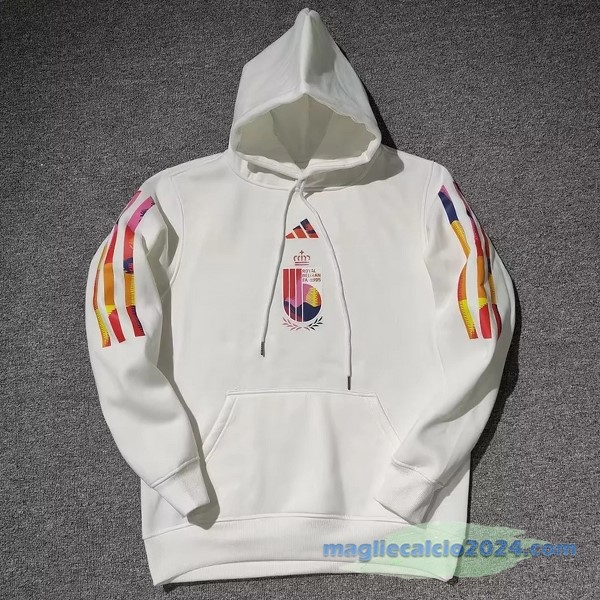 Sudaderas Con Capucha Belgio 2022 Bianco Poco Prezzo