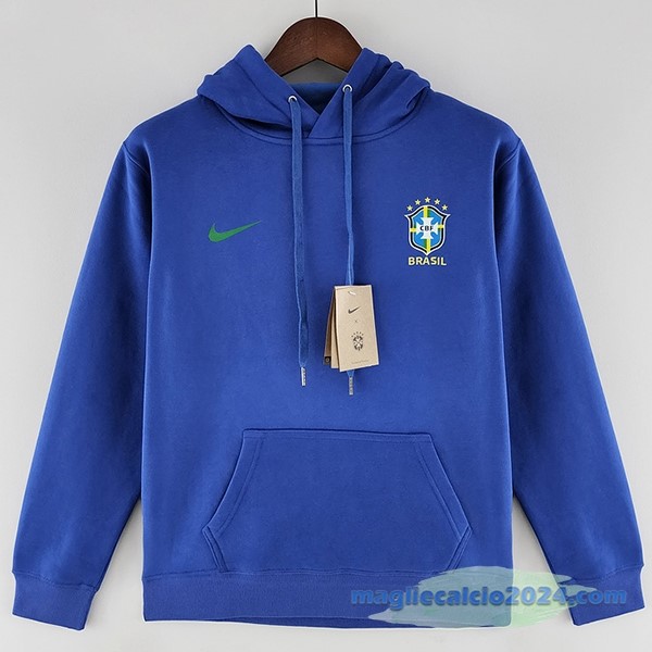 Sudaderas Con Capucha Brasile 2022 Azul Poco Prezzo