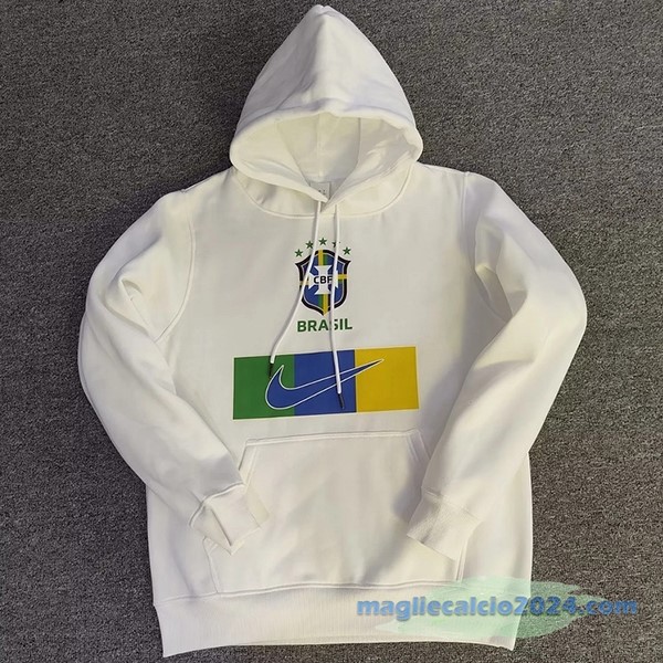 Sudaderas Con Capucha Brasile 2022 Bianco Poco Prezzo