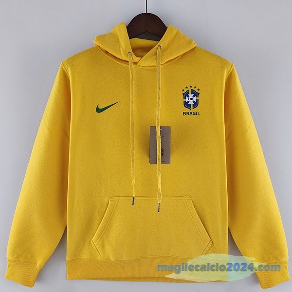 Sudaderas Con Capucha Brasile 2022 Giallo Poco Prezzo