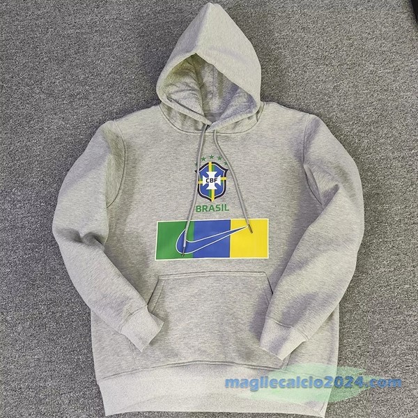Sudaderas Con Capucha Brasile 2022 Grigio Poco Prezzo