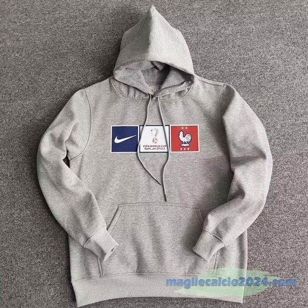 Sudaderas Con Capucha Francia 2022 Grigio Poco Prezzo