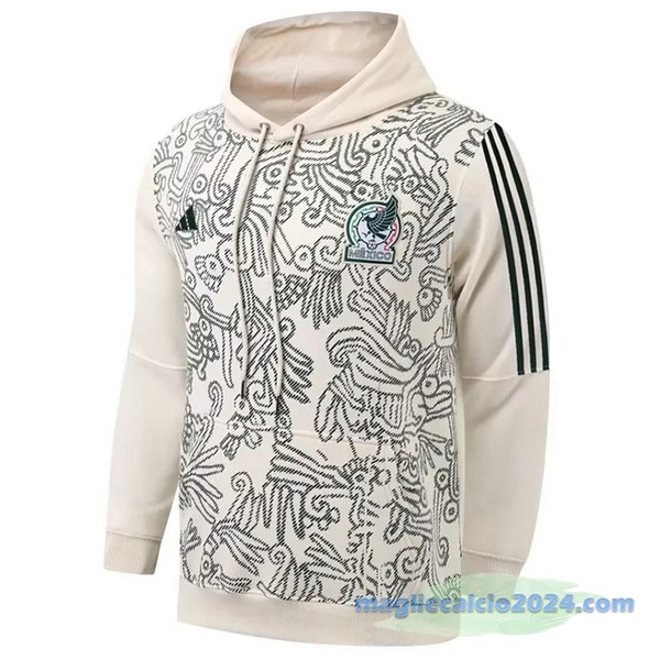 Sudaderas Con Capucha Messico 2022 Bianco Verde Poco Prezzo