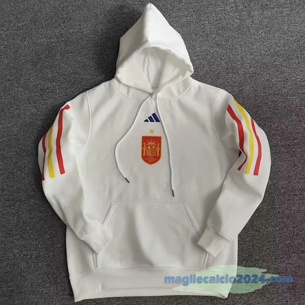 Sudaderas Con Capucha Spagna 2022 Bianco Poco Prezzo