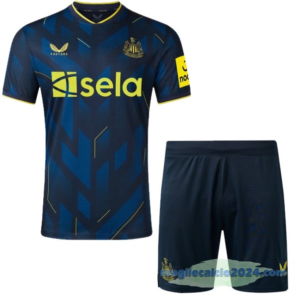 Terza Conjunto De Bambino Newcastle United 2023 2024 Azul Poco Prezzo