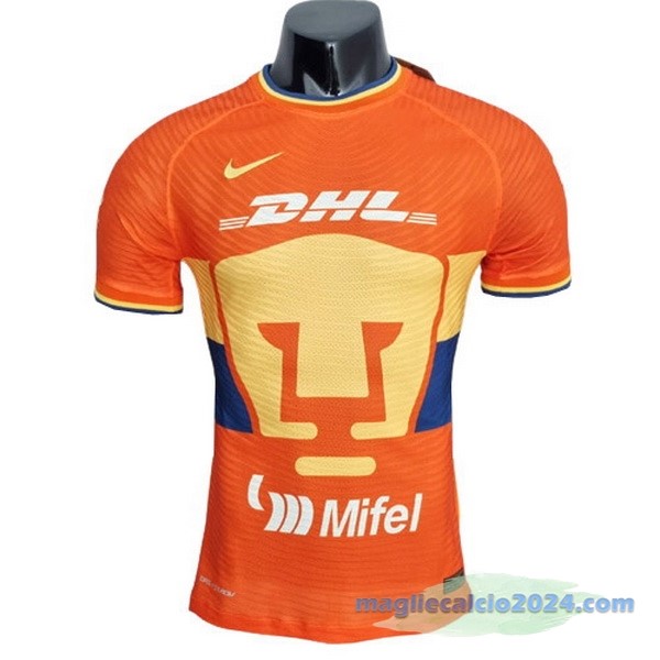 Terza Giocatori Maglia UNAM Pumas 2022 2023 Arancione Poco Prezzo